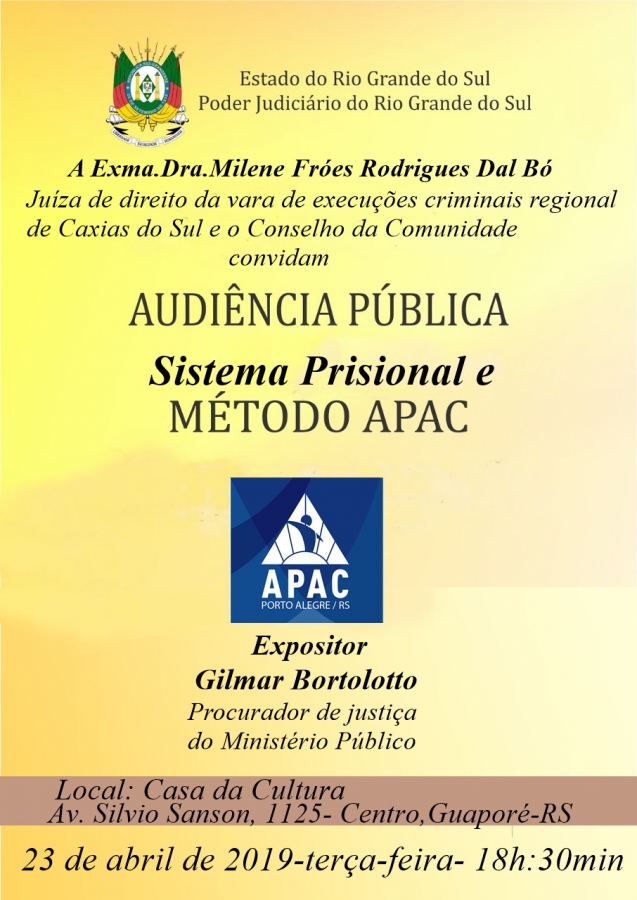 Audiência Pública - Sistema Prisional e Método APAC